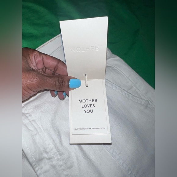 NWT MOTHER The Rambler Cargo Cream Wide Leg Women's Jeans size 30 - Picture 11 of 16